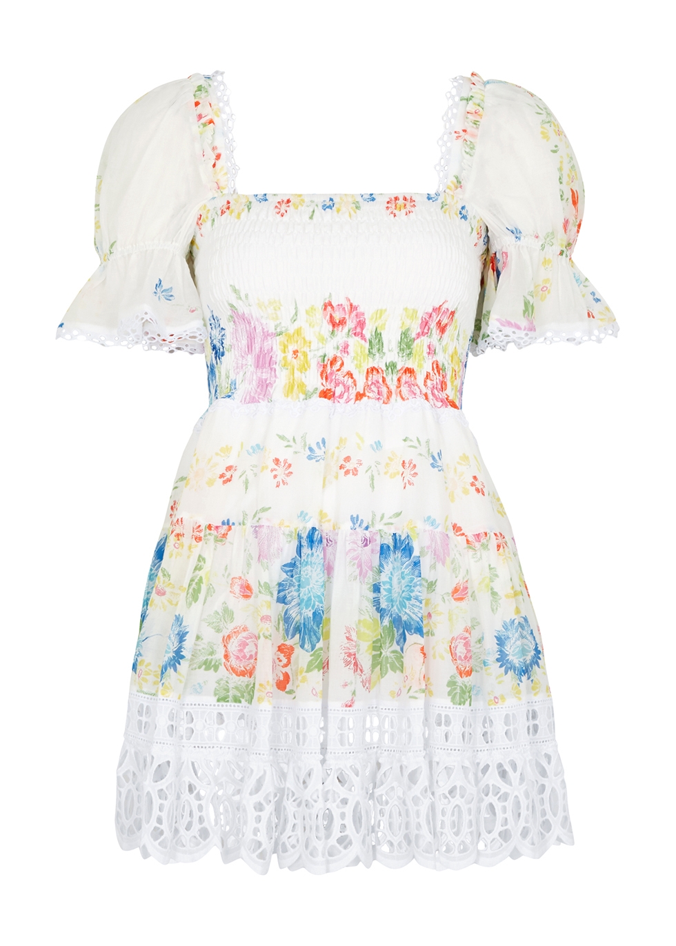 Charo Ruiz Vannys floral-print cotton-blend mini dress - Harvey Nichols