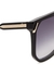 Black oversized D-frame sunglasses - Victoria Beckham