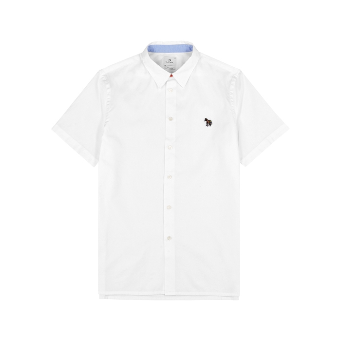 PS BY PAUL SMITH WHITE LOGO COTTON SHIRT