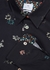 Navy floral-print cotton shirt - PS Paul Smith
