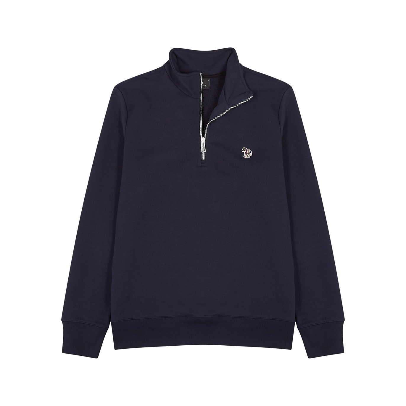 PS Paul Smith Navy Half-zip Cotton Sweatshirt