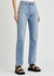 90's Pinch Waist blue straight-leg jeans - AGOLDE