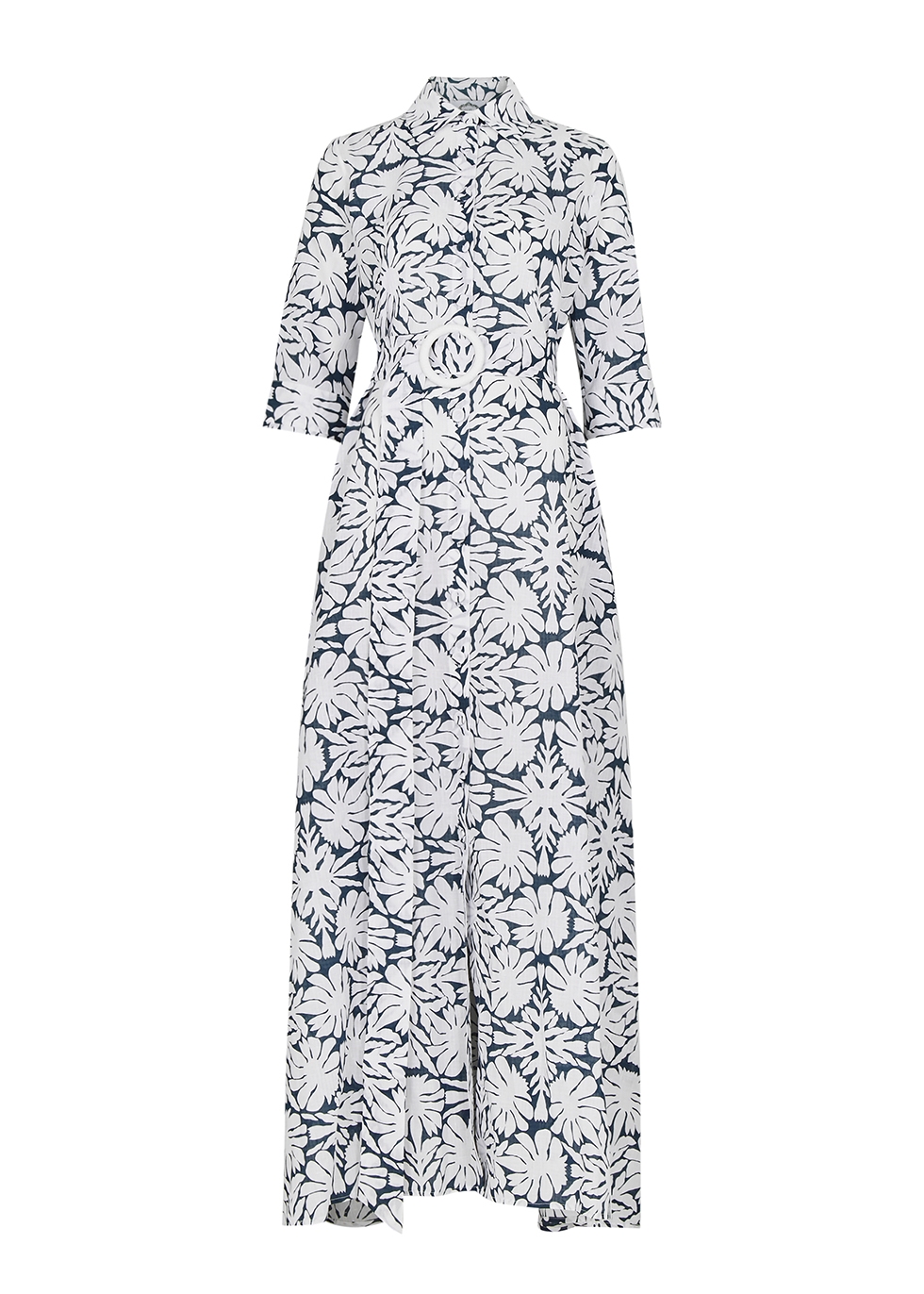 Evi Grintela Valerie Floral-print Linen-blend Maxi Dress | ModeSens