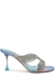Gatsby 75 iridescent embellished leather mules - AQUAZZURA
