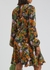 Rania floral-print satin wrap dress - Stine Goya