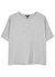 Grey mélange jersey T-shirt - EILEEN FISHER