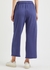 Blue cropped cotton-jersey sweatpants - EILEEN FISHER