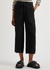 Black cropped cotton-gauze trousers - EILEEN FISHER