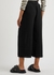 Black cropped cotton-gauze trousers - EILEEN FISHER