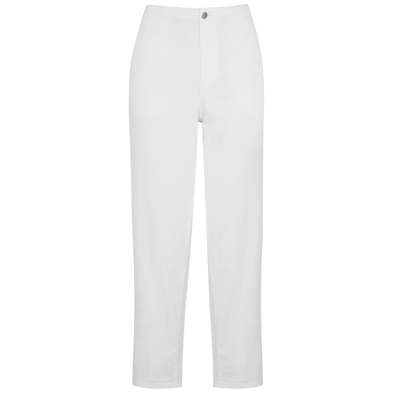Eileen Fisher White Tapered Jeans - L