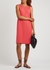 Coral stretch-cotton dress - EILEEN FISHER