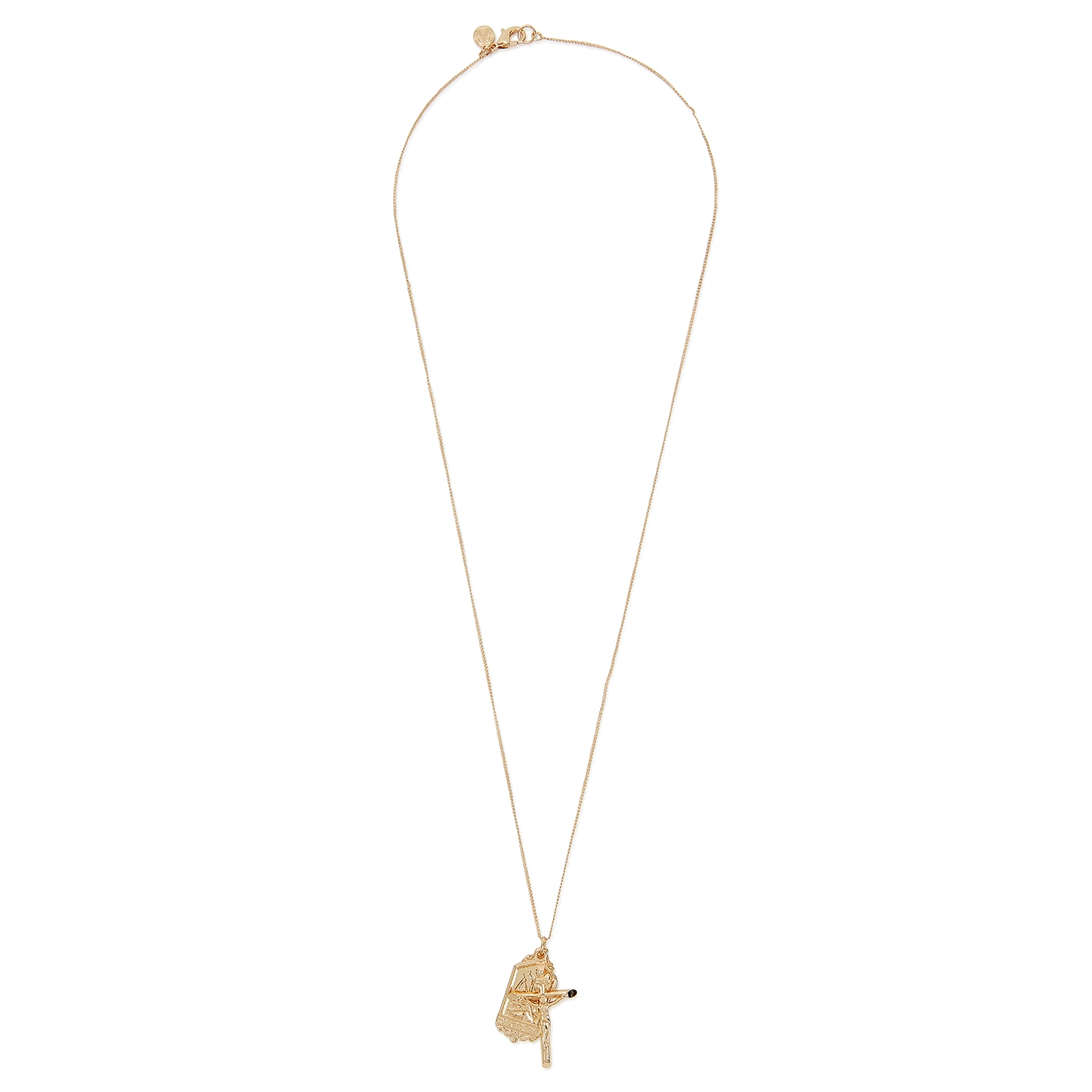 Crucifix Bunch 18kt Gold-plated Necklace