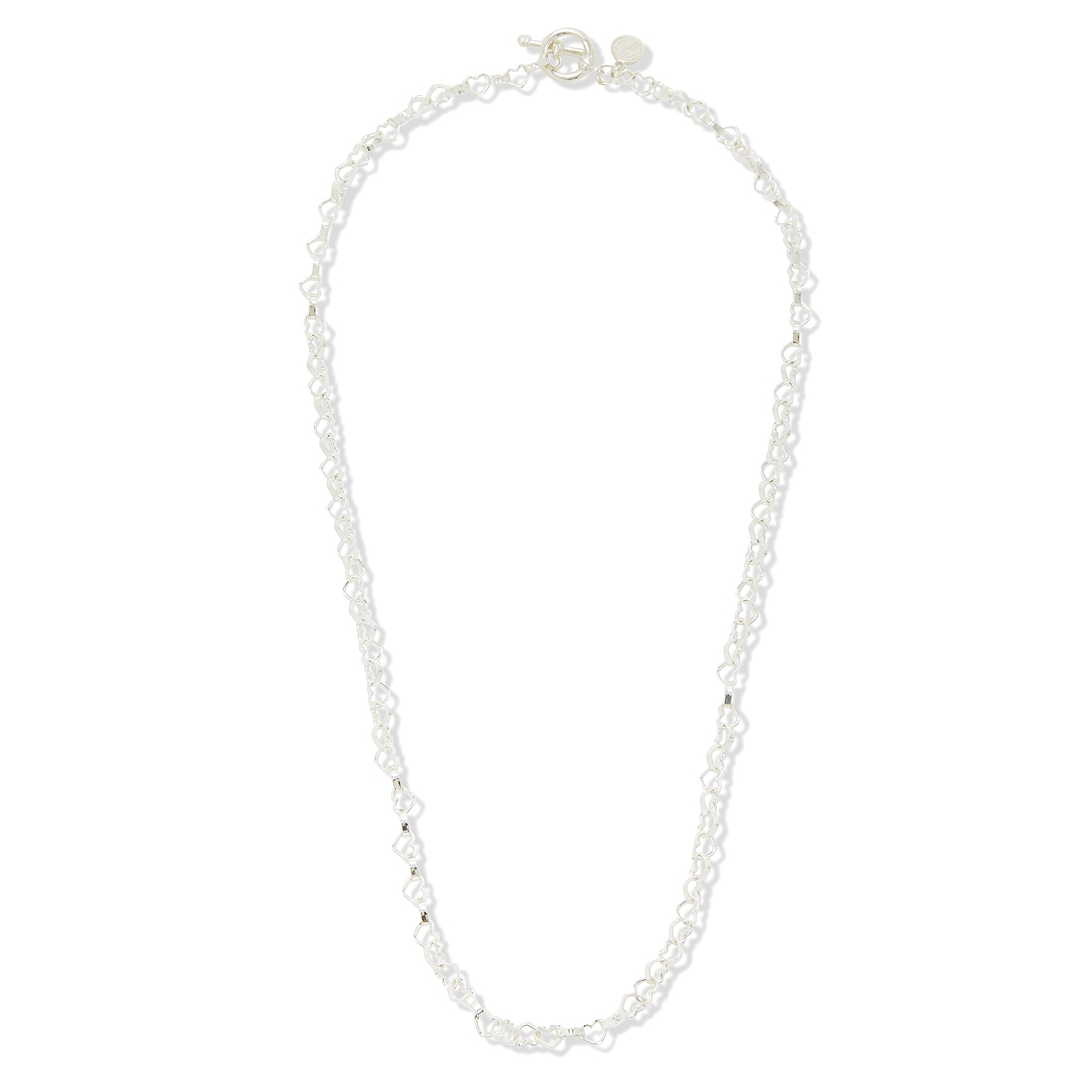 Chained & Able Heart Link Silver-tone Necklace