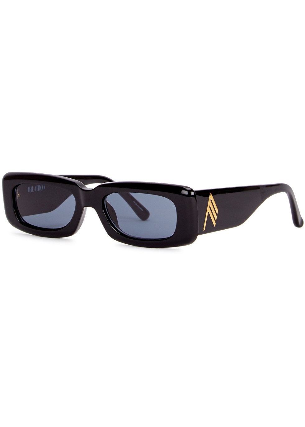 New Locs Classic Rectangle Black Men's Designer Sunglasses 
