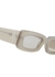 X The Attico Mini Marfa grey rectangle-frame sunglasses - Linda Farrow Luxe