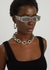 X The Attico Mini Marfa grey rectangle-frame sunglasses - Linda Farrow Luxe
