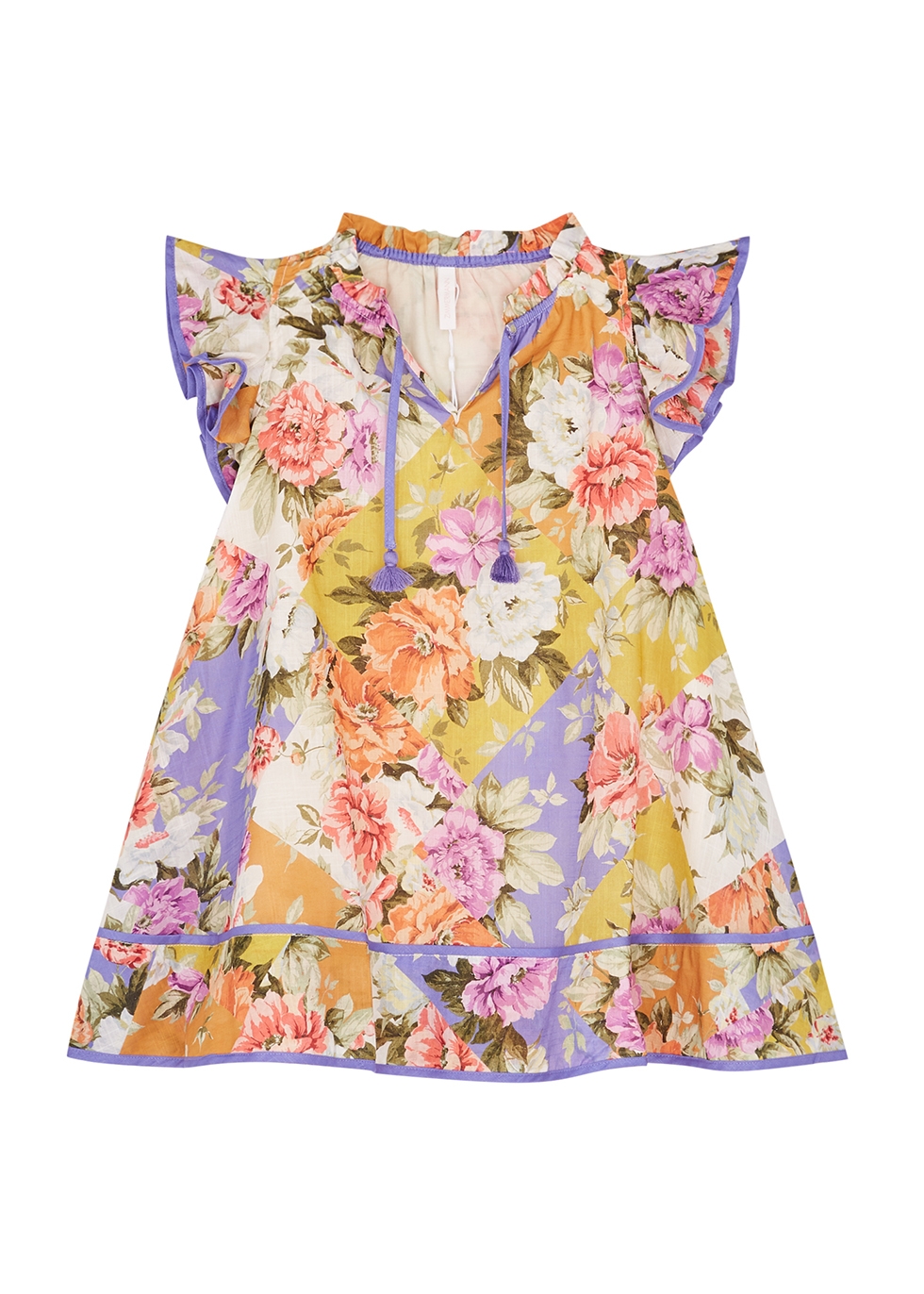 Zimmermann KIDS Pattie floral-print cotton dress - Harvey Nichols