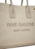 Rive Gauche stone logo canvas tote - Saint Laurent