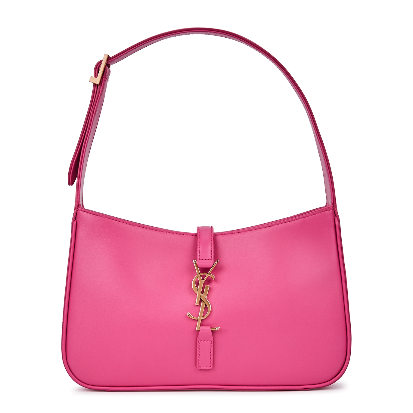 Saint Laurent Le 5 à 7 Pink Leather Shoulder Bag