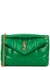 Puffer small green leather shoulder bag - Saint Laurent