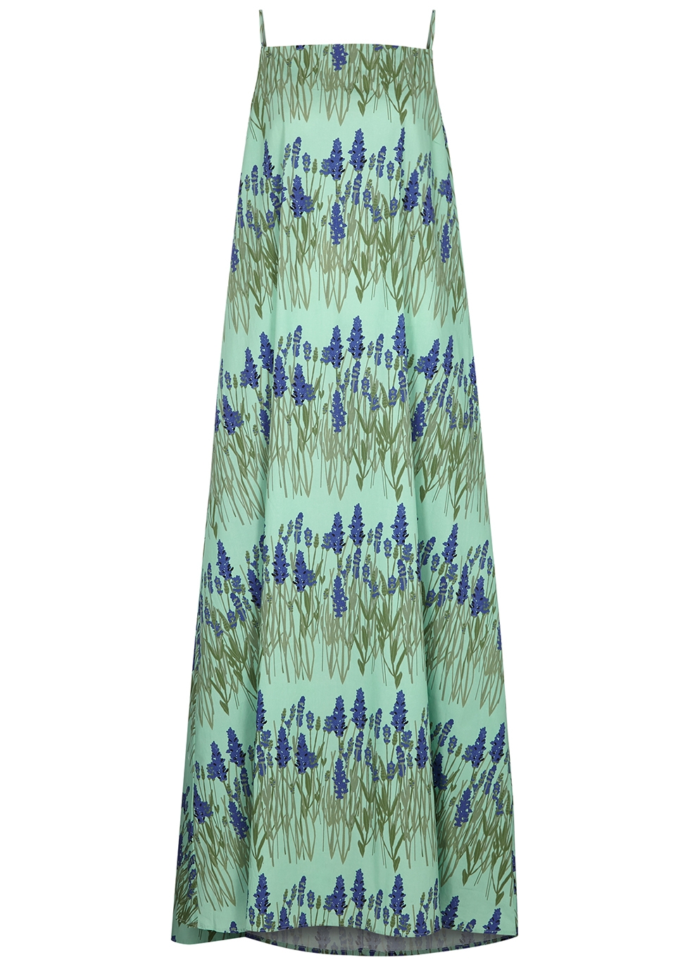 Audrey green floral-print stretch-cotton dress