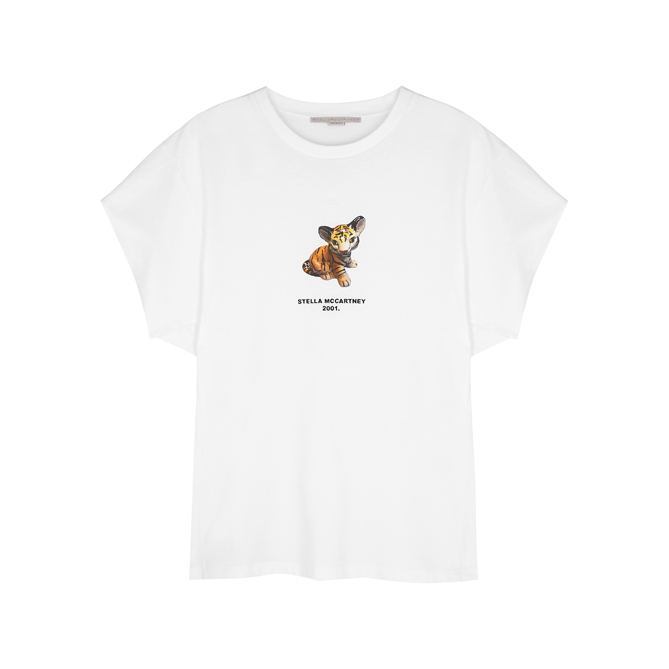 Stella McCartney White Printed Cotton T-shirt - 12