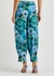 Floral-print silk crepe de chine trousers - Stella McCartney