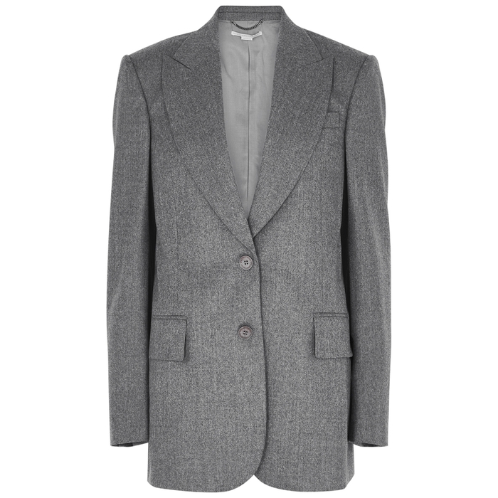 Stella McCartney Grey Wool-flannel Blazer