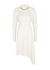 White chain-embellished stretch-jersey dress - JW Anderson