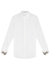 White chain-embellished cotton-poplin shirt - JW Anderson