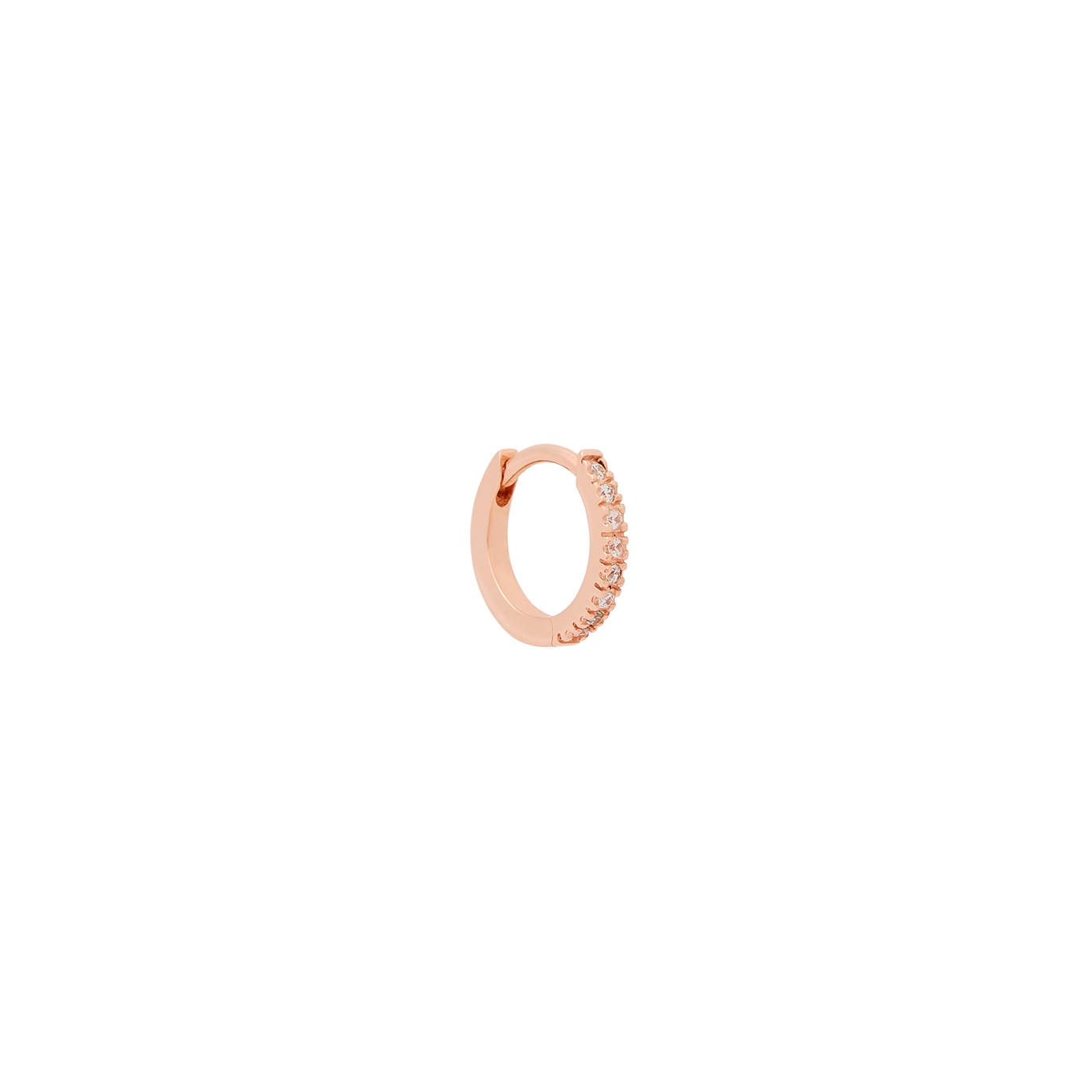 18kt Rose Gold-plated Single Hoop Earring