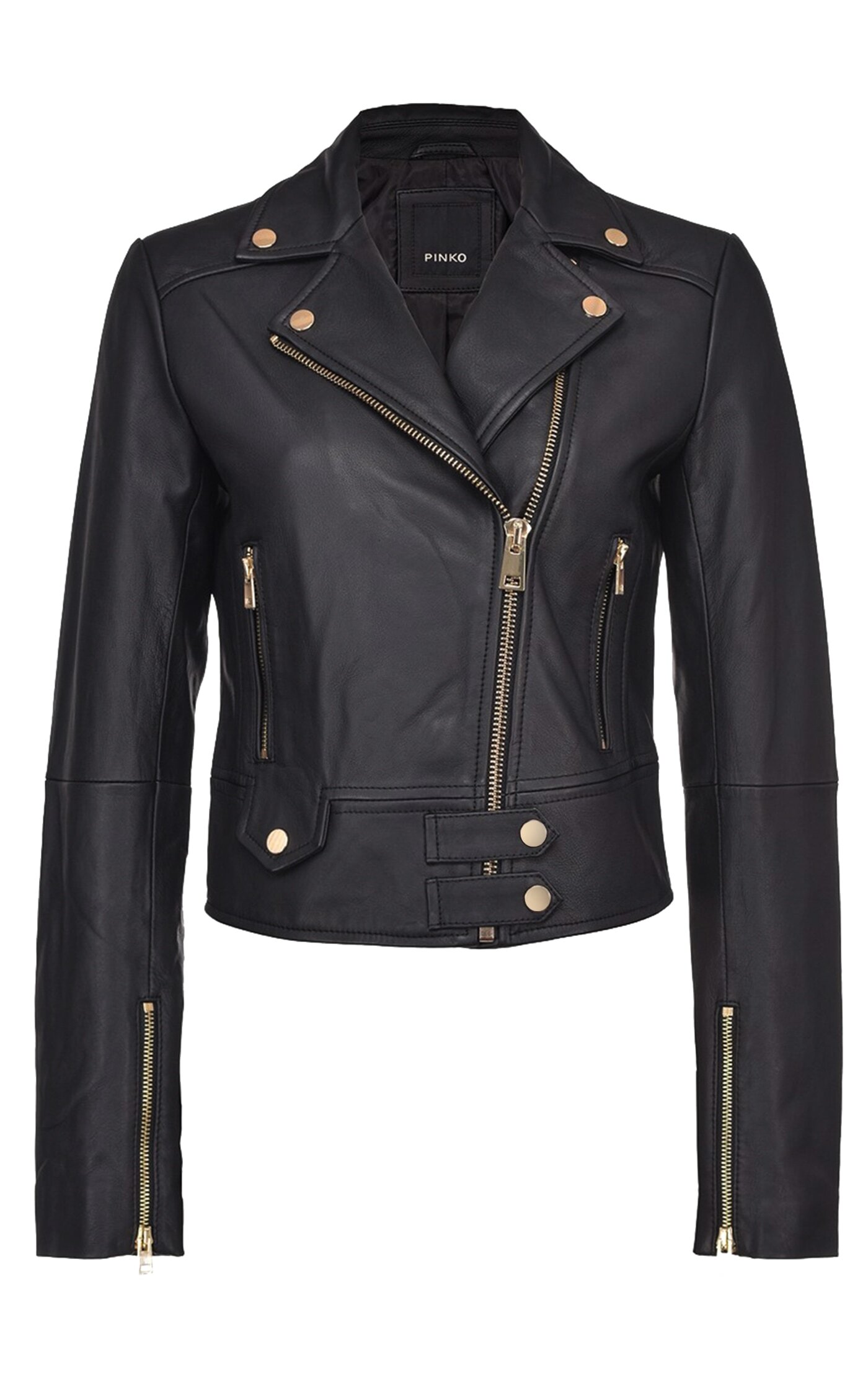 PINKO Nappa leather biker jackets - Harvey Nichols