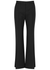 Pavot black stretch-wool trousers - THE ROW
