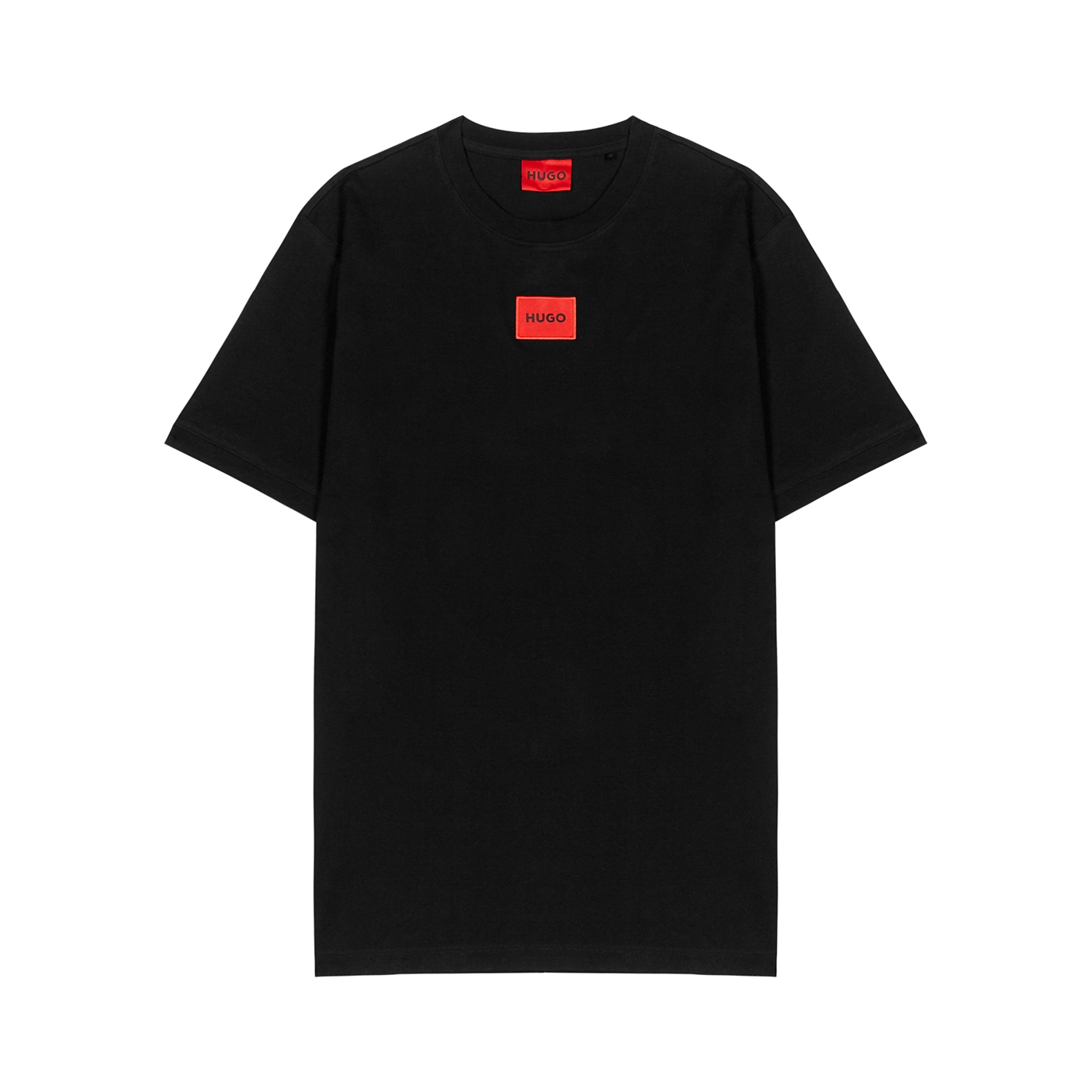 Hugo Black Logo Cotton T-shirt - XL