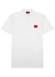 White logo piqué cotton polo shirt - HUGO