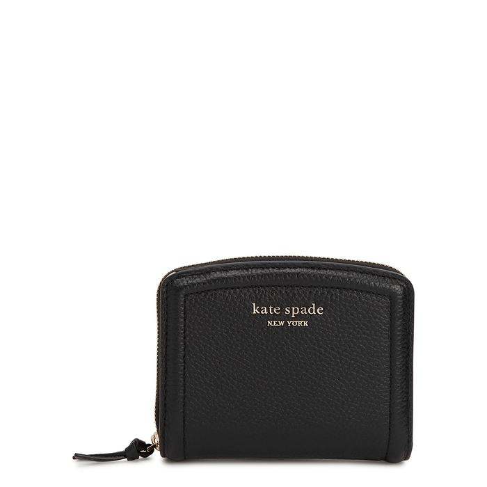 Kate Spade New York Knott Small Black Leather Wallet
