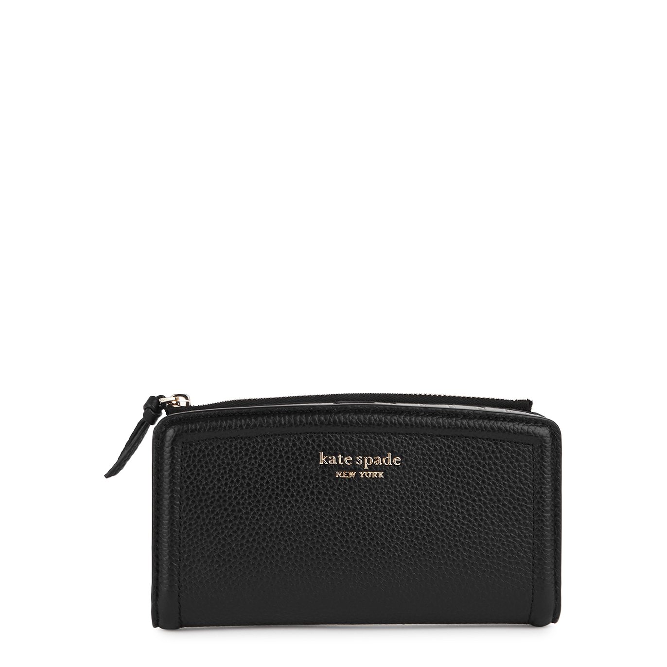 Kate Spade New York Knott Black Grained Leather Wallet - One Size