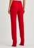 Red tapered trousers - Alexander McQueen