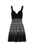 Black stretch-knit mini dress - Alexander McQueen