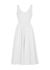 White cotton-poplin midi dress - Alexander McQueen