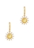 Sunny embellished gold-plated hoop earrings - Kate Spade New York