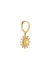 Sunny embellished gold-plated hoop earrings - Kate Spade New York
