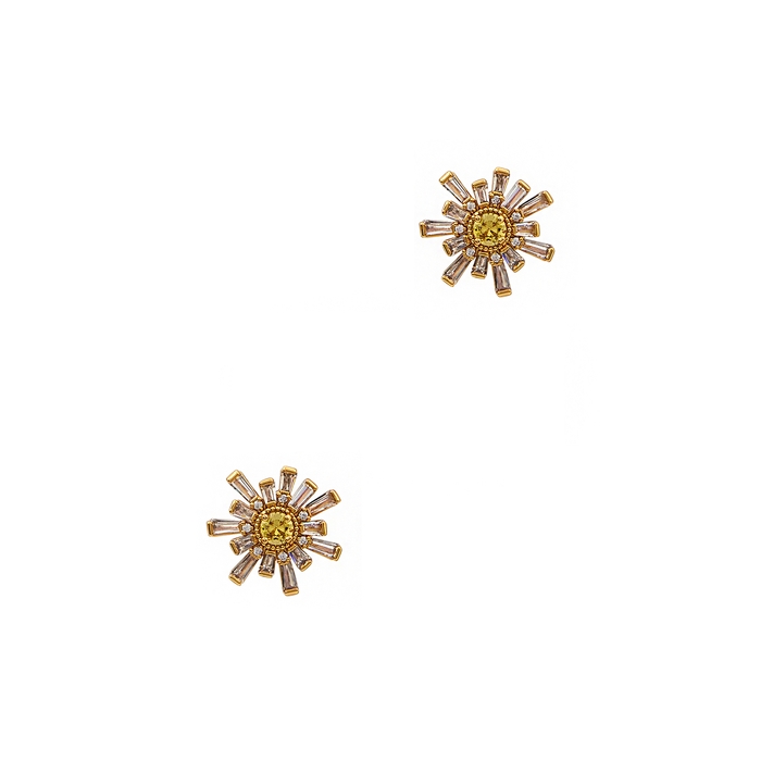 Kate Spade New York Sunny Embellished Gold-plated Stud Earrings