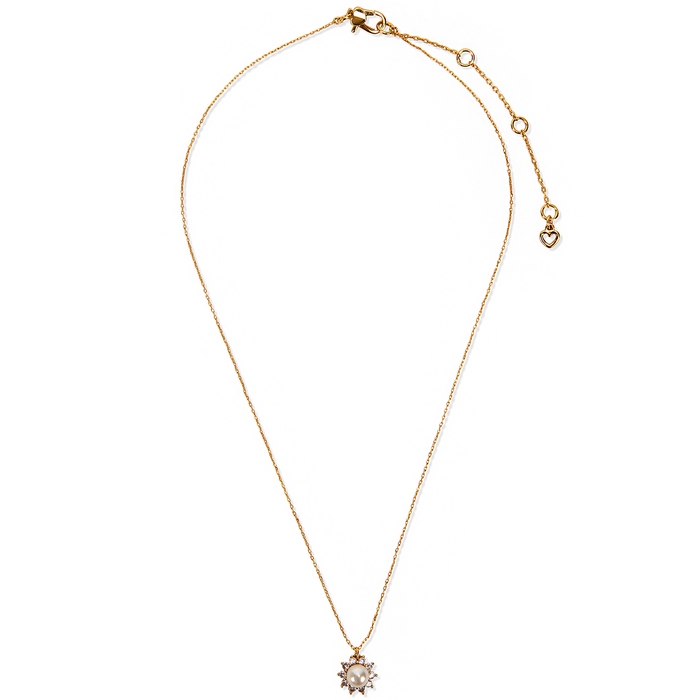 Kate Spade New York Sunny Halo Embellished Gold-plated Necklace