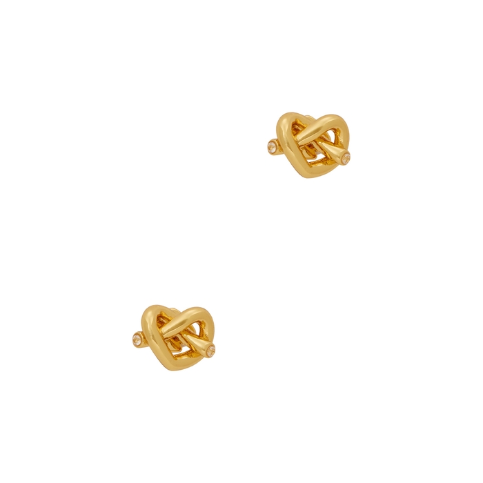 Kate Spade New York Loves Me Knot Gold-plated Stud Earrings