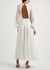 Mary white metallic-weave chiffon maxi dress - ROTATE Birger Christensen