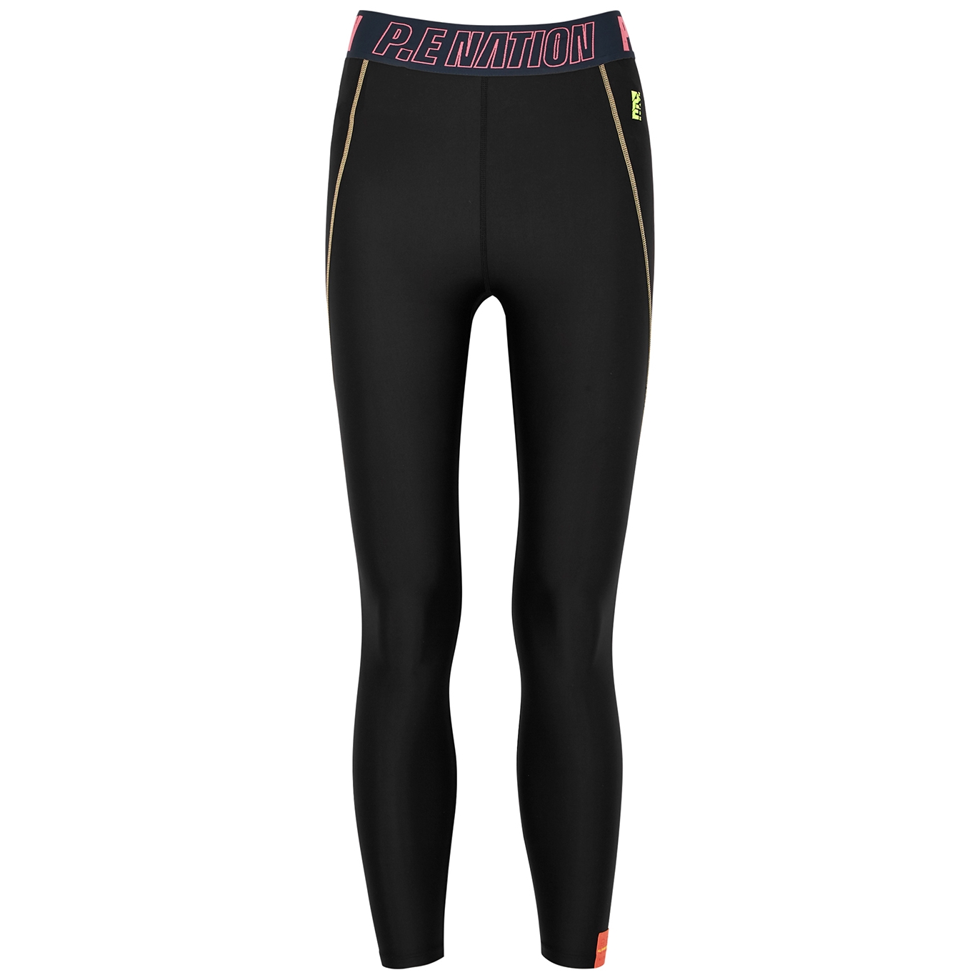 P.E Nation In Play Black Stretch-jersey Leggings - S