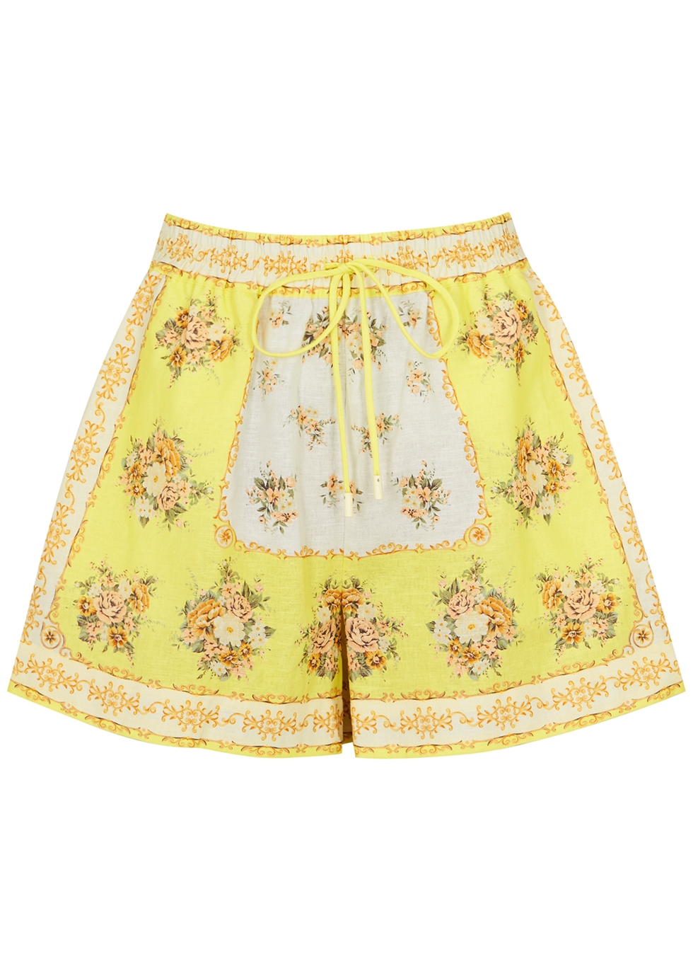 Cataline printed cotton-blend shorts