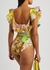 Matilde floral-print ruffled swimsuit - ALEMAIS