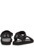 Hook And Loop black leather sandals - THE ROW